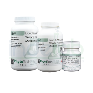 Medio basal para plantas leñosas Lloyd & McCown con vitaminas (Medio Woody Plant). PhytoTech Labs. / L449