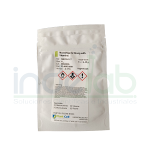 Medio Murashige & Skoog con vitaminas, para 1 litro.